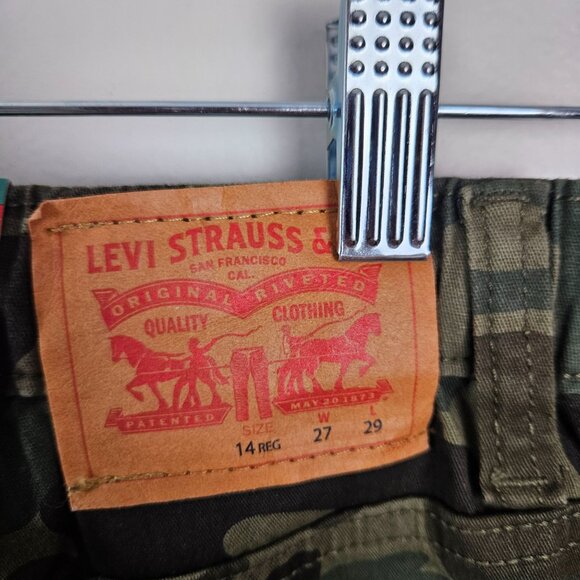 Levi's Boys Jogger Camo Pants 14R 27W 29L Durable & Stylish Hunting School - Picture 10 of 13